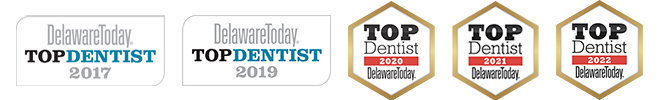 Delaware Today Top Dentist Award 2017 2019 2020 2021 2022